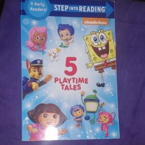 Nickelodeon 5 Playtime Tales Book with Blue and Yellow Cover